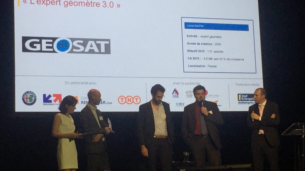 GEOSAT lauréat du trophée Or des Chefs d’Entreprises 2016