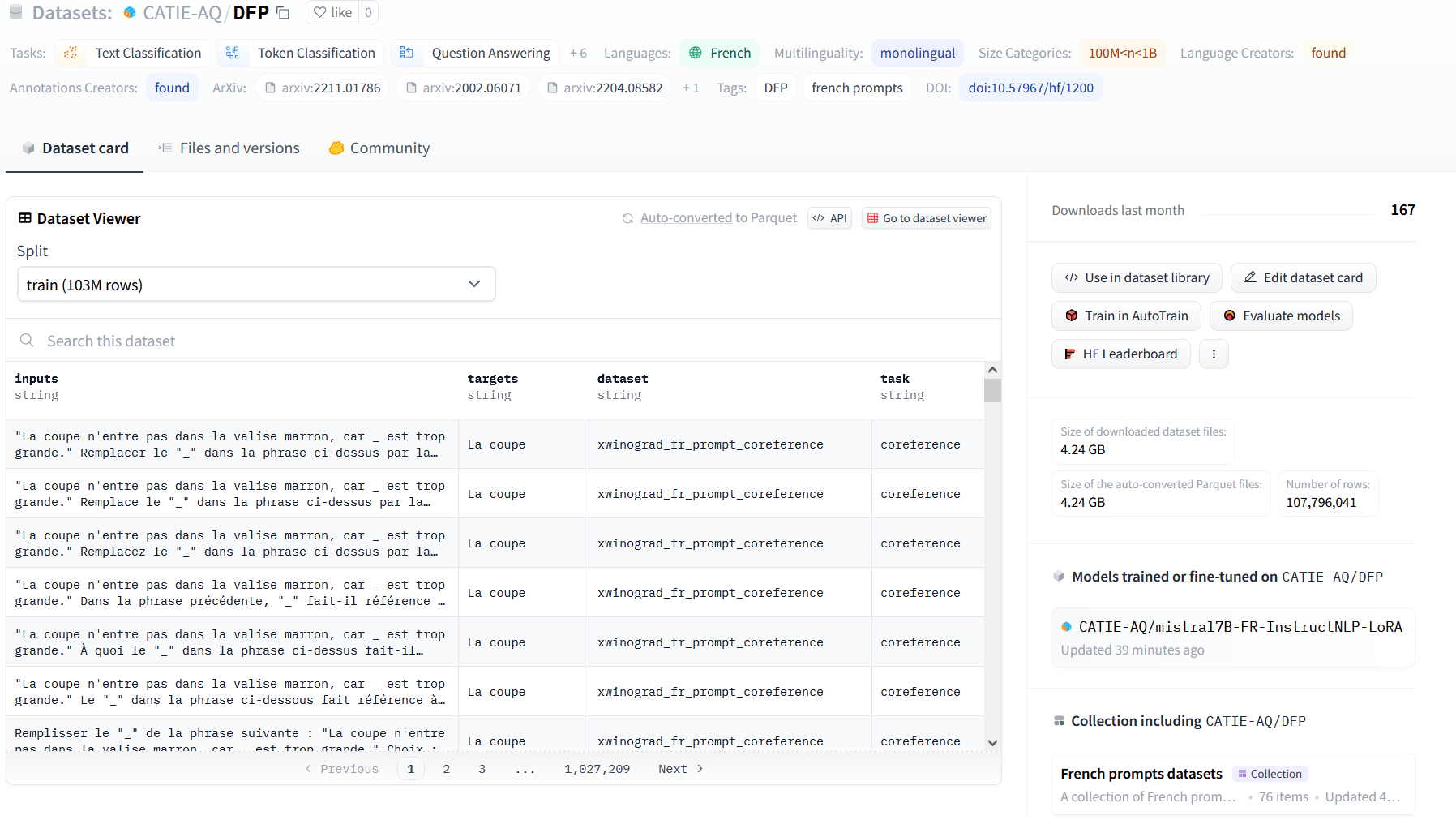 Lancement du DFP (Dataset of French Prompts)